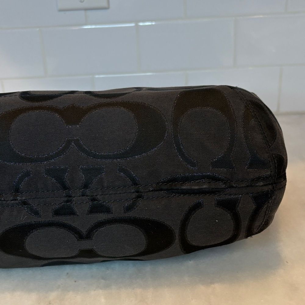 Coach Bag Purse Handbag Pocketbook Y2K Poppy Lurex Signature Logo Sateen Tote - Picture 8 of 16